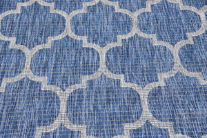 Tapis d'extérieur bleu et blanc Nazar rugs
