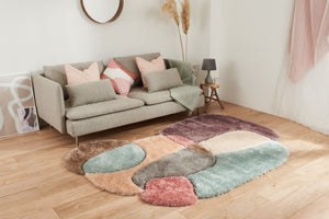 Tapis d'intérieur découpé design géométrique Nazar rugs