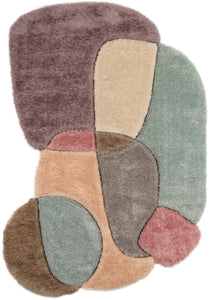 Tapis d'intérieur découpé design géométrique Nazar rugs