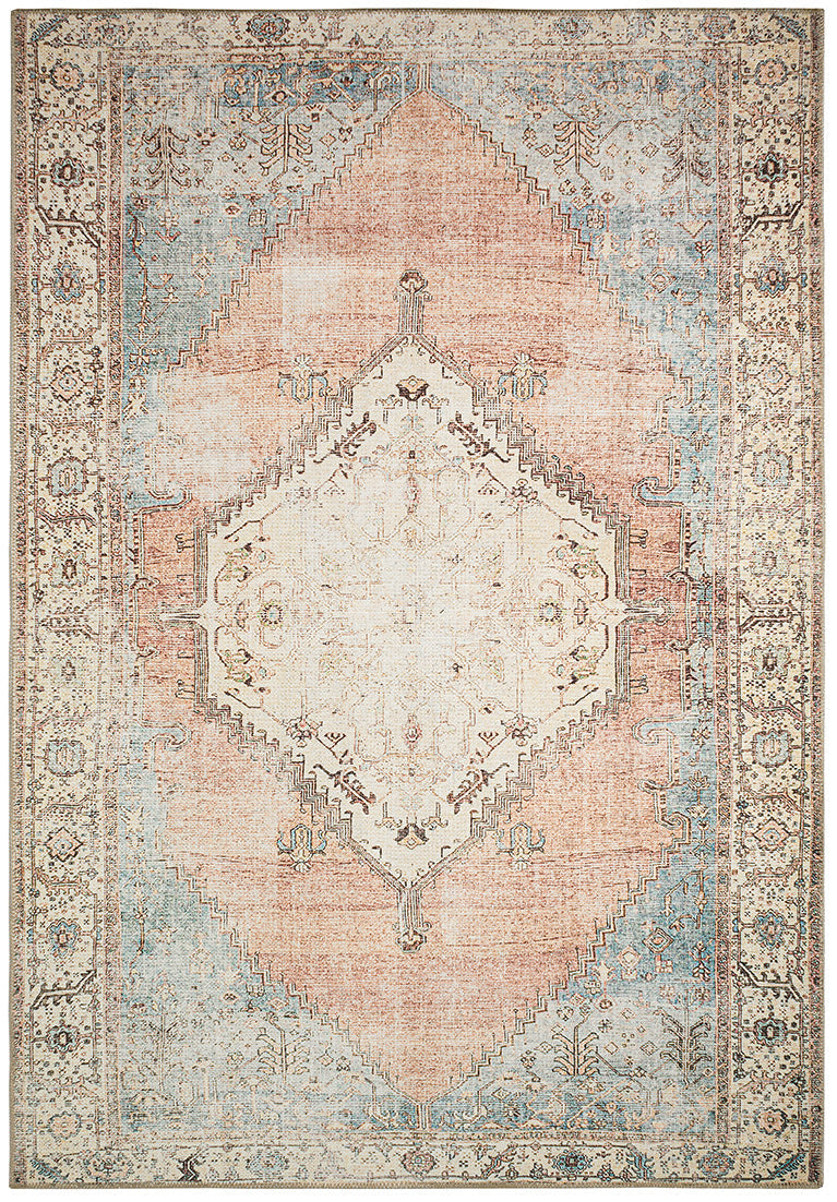 Tapis d'orient multicolore, style vintage – Nazar rugs