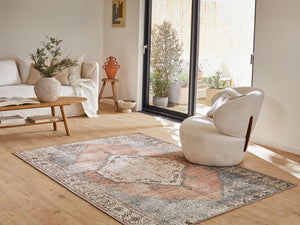 Tapis d’orient multicolore, style vintage Nazar rugs