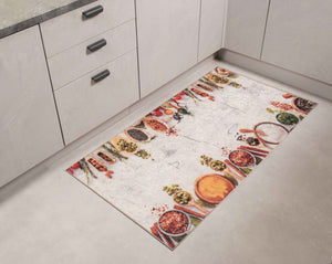 Tapis de cuisine antidérapant dessins épices Nazar rugs