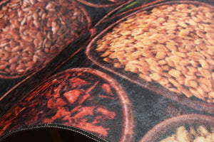 Tapis de cuisine antidérapant motifs épices Nazar rugs