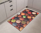 Tapis de cuisine antidérapant motifs épices Nazar rugs