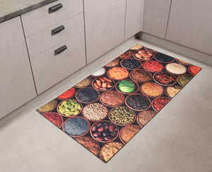 Tapis de cuisine Spices Design Tapis de cuisine antidérapant Tapis de  cuisine anti-saut lavable Tapis de cuisine aux couleurs vives Tapis  décoratif pour la maison Cadeau à la maison -  France