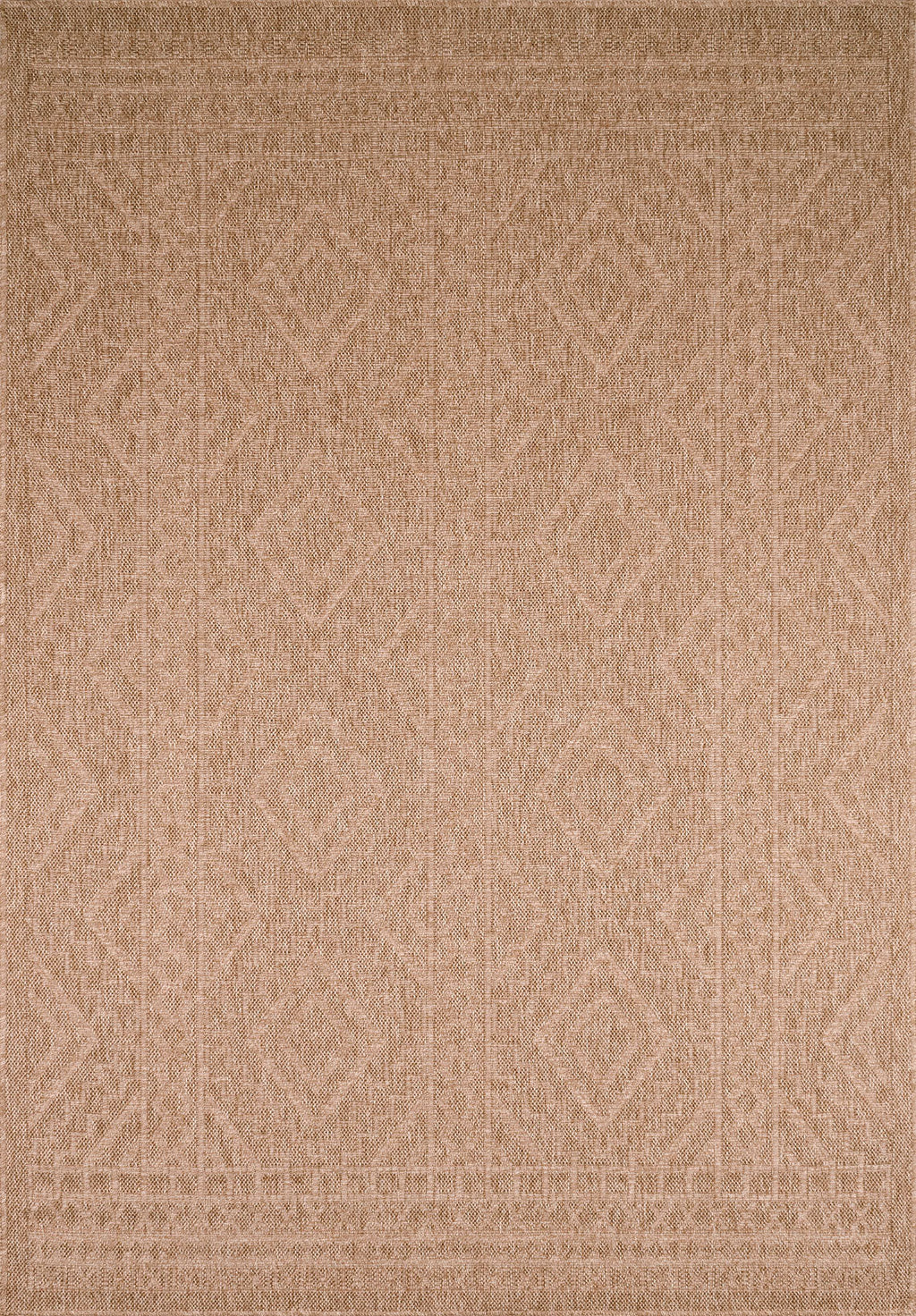Tapis de salon beige effet jute naturel Nazar rugs