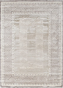 Tapis de salon beige motif ethnique Nazar rugs