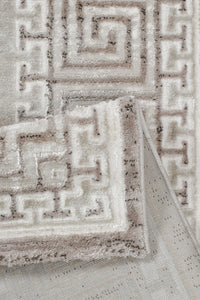 Tapis de salon beige motif ethnique Nazar rugs
