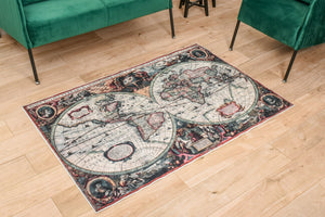 Tapis de salon carte du monde Nazar rugs