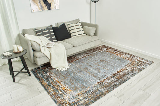 Tapis de salon coloré design graphique Nazar rugs
