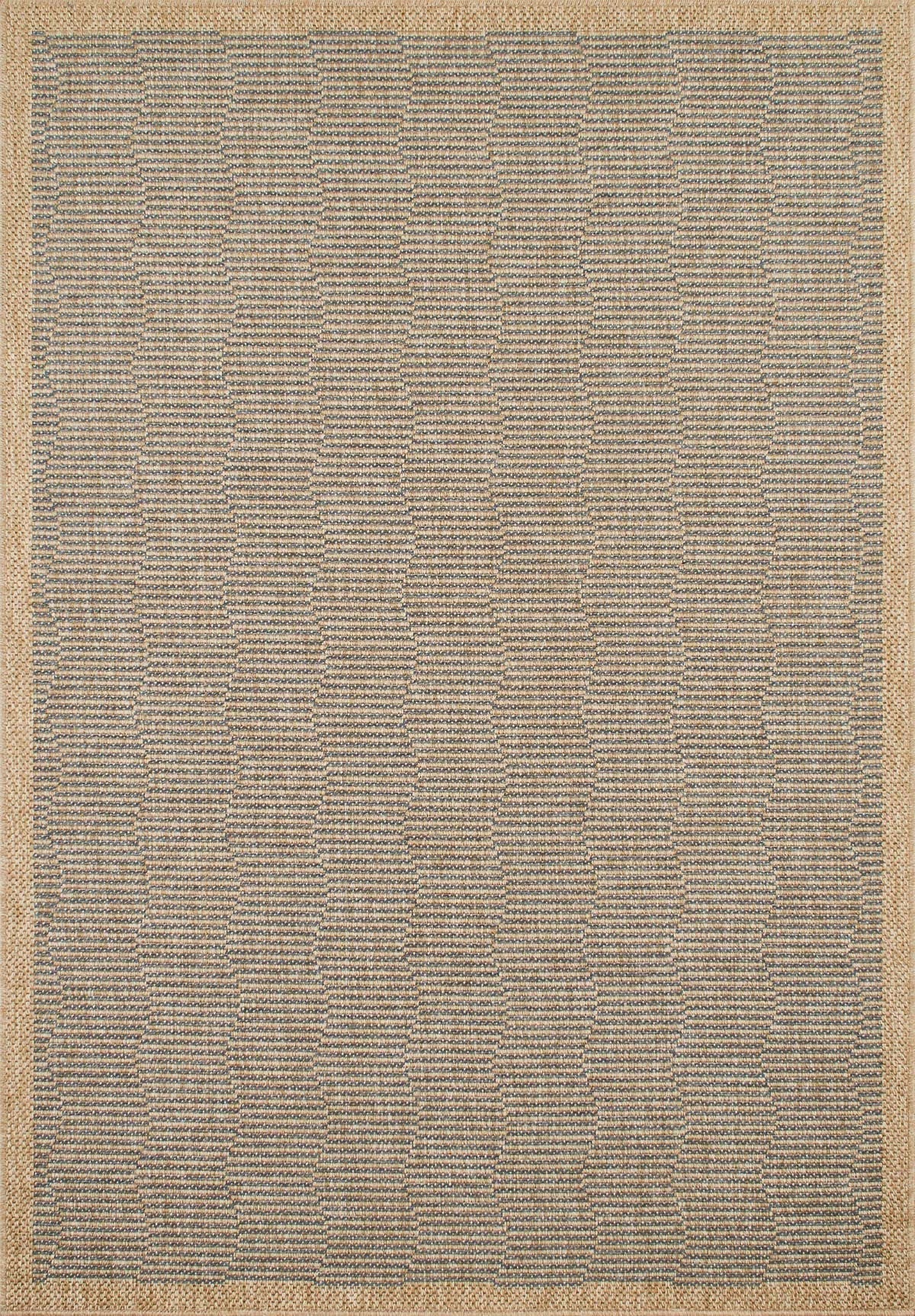 Tapis de salon effet jute naturel Bleu Nazar rugs