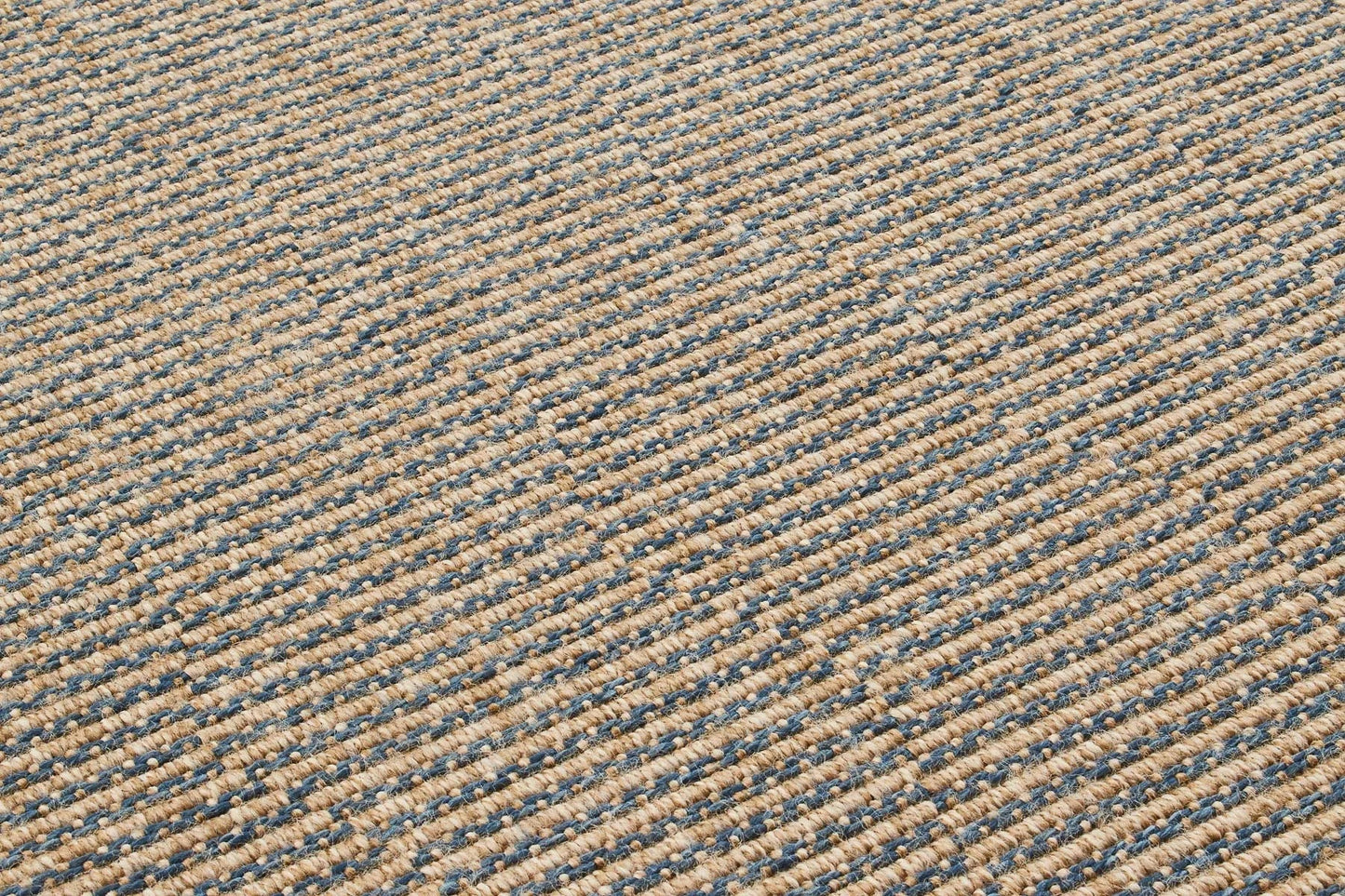 Tapis de salon effet jute naturel Bleu Nazar rugs