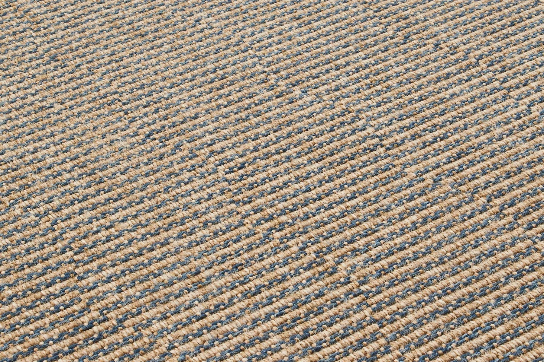 Tapis de salon effet jute naturel Bleu Nazar rugs