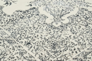 Tapis de salon gris motif orient Nazar rugs