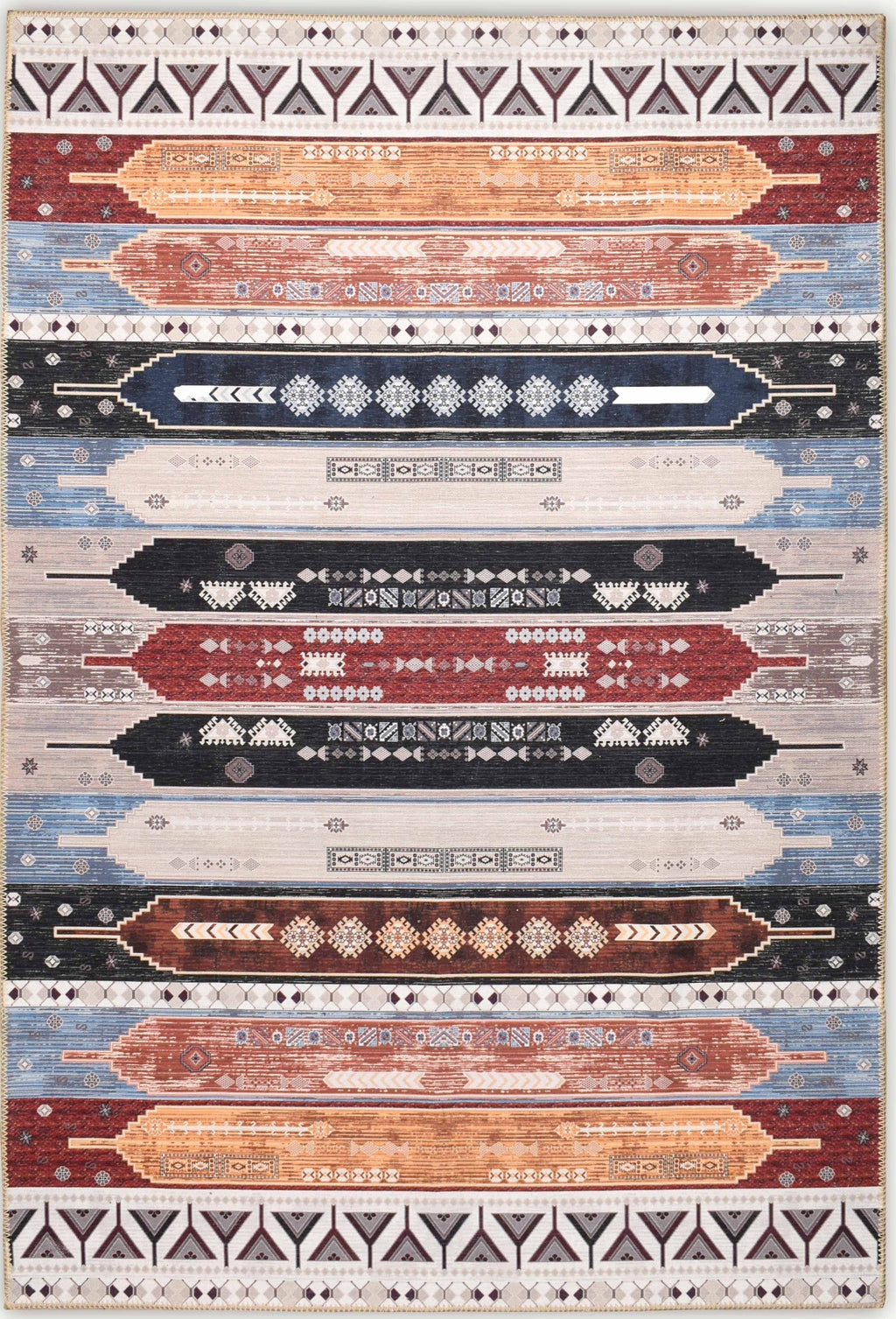 Tapis de salon lavable en machine Nazar rugs