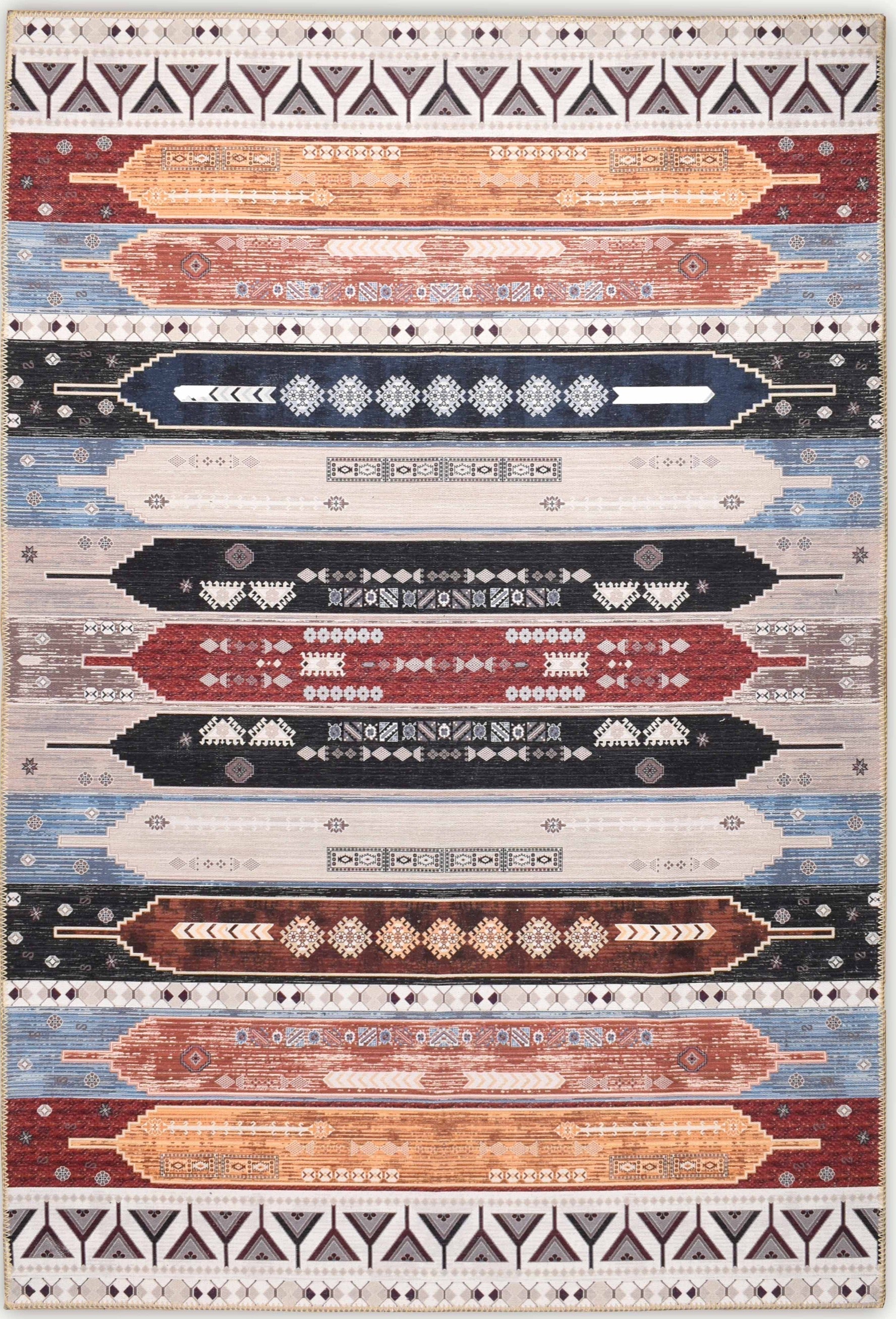 Tapis de salon lavable en machine Nazar rugs