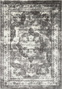 Tapis de salon vintage gris Nazar rugs