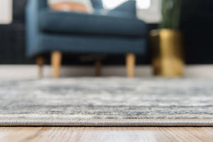 Tapis de salon vintage gris Nazar rugs