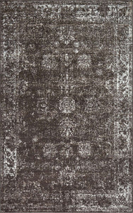 Tapis de salon vintage marron Nazar rugs