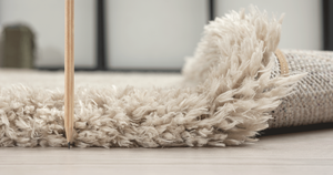 Tapis doux à poils longs beige Nazar rugs