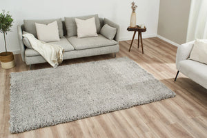 Tapis doux à poils longs gris Nazar rugs