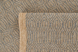 Tapis effet jute à motifs Bleu Nazar rugs