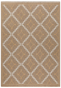 Tapis effet jute motif traditionnel Nazar rugs