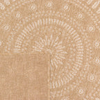 Tapis effet jute naturel à motif oriental  blanc Nazar rugs