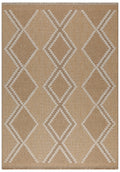 TULUM - tapis de salon - intérieur et extérieur jaune - aspect jute  motifs géométriques: TUL9048JAU - Nazar rugs