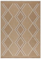 TULUM - tapis de salon - intérieur et extérieur jaune - aspect jute  motifs géométriques: TUL9048JAU - Nazar rugs