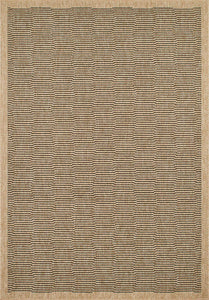 Tapis effet jute naturel motif noir Nazar rugs