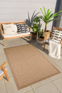 Tapis effet jute naturel uni Nazar rugs