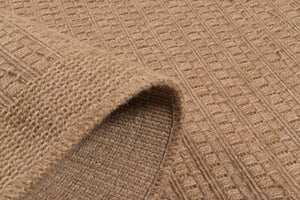 Tapis effet jute naturel uni Nazar rugs
