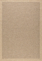 Tapis effet jute naturel uni marron Nazar rugs