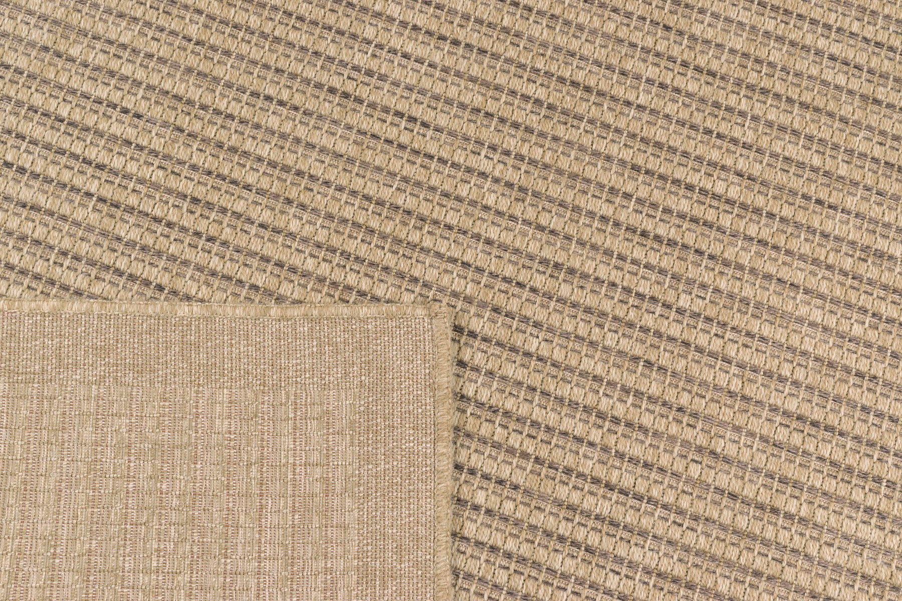 Tapis effet jute naturel uni marron Nazar rugs