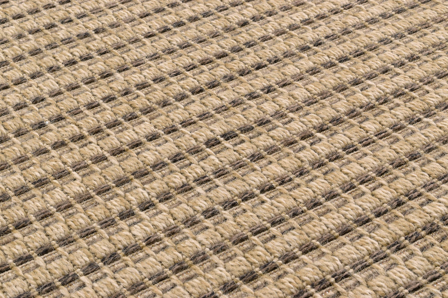 Tapis effet jute naturel uni marron Nazar rugs