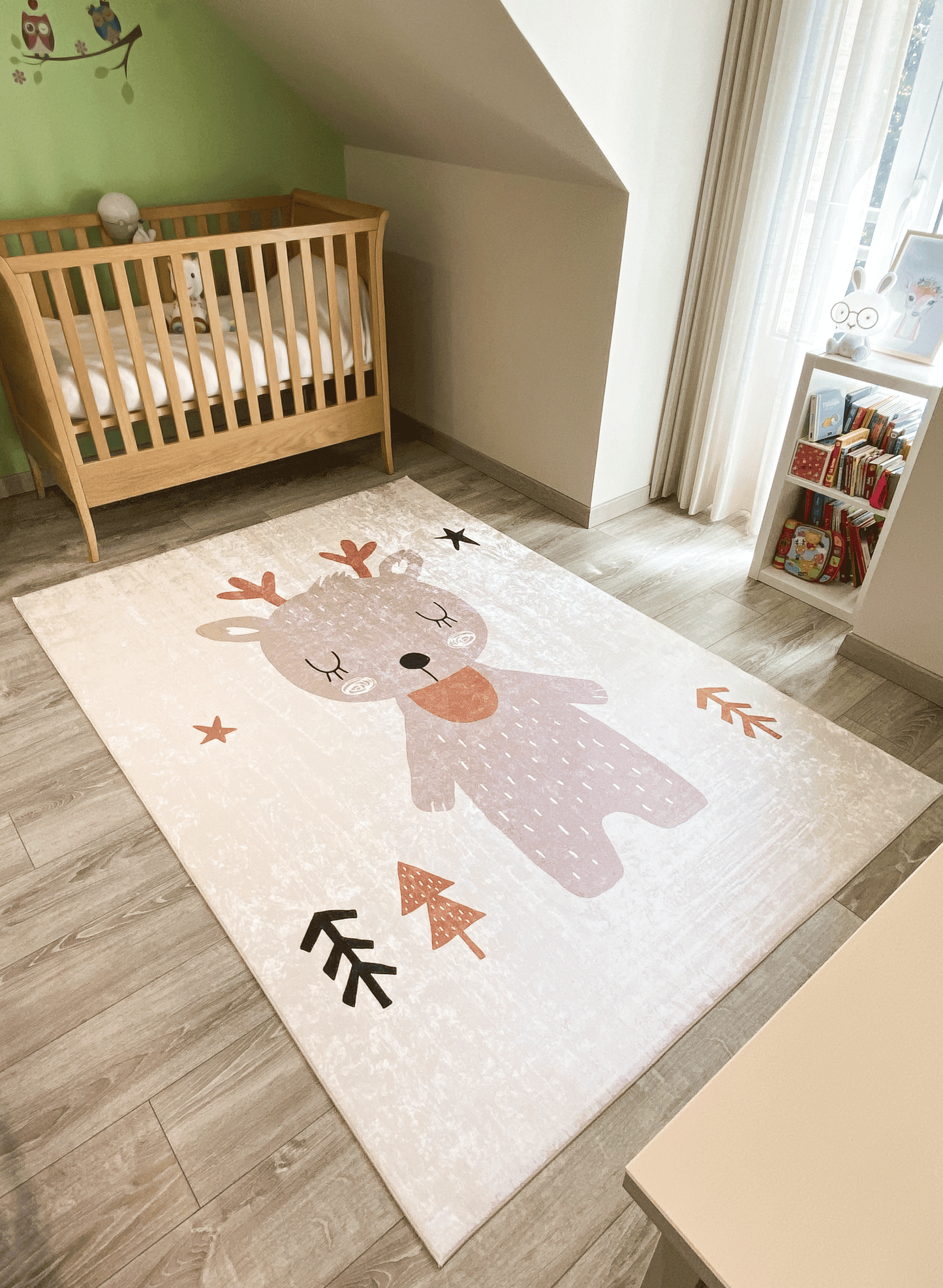 Tapis enfant motifs rennes Nazar rugs