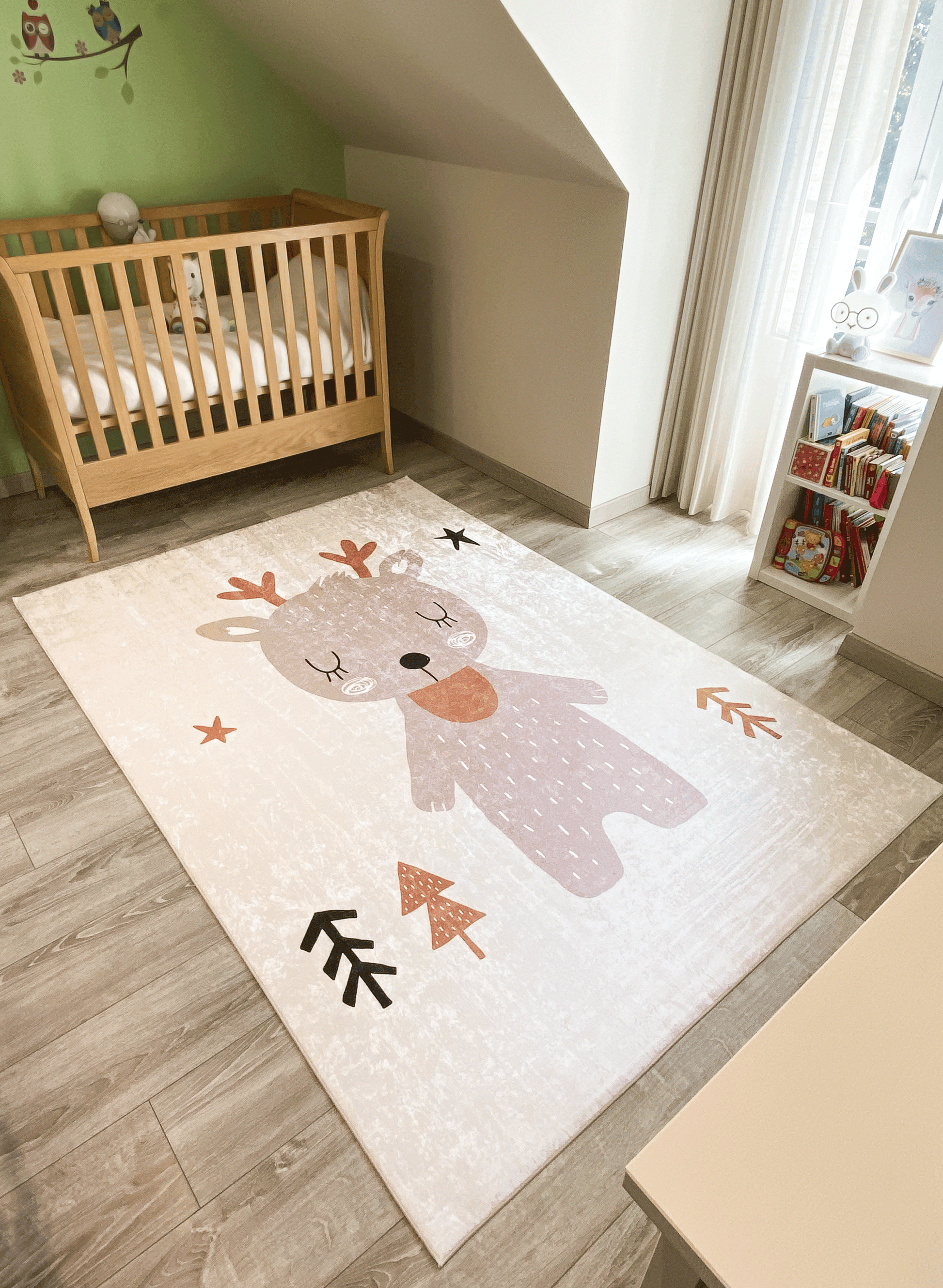 Tapis enfant motifs rennes Nazar rugs