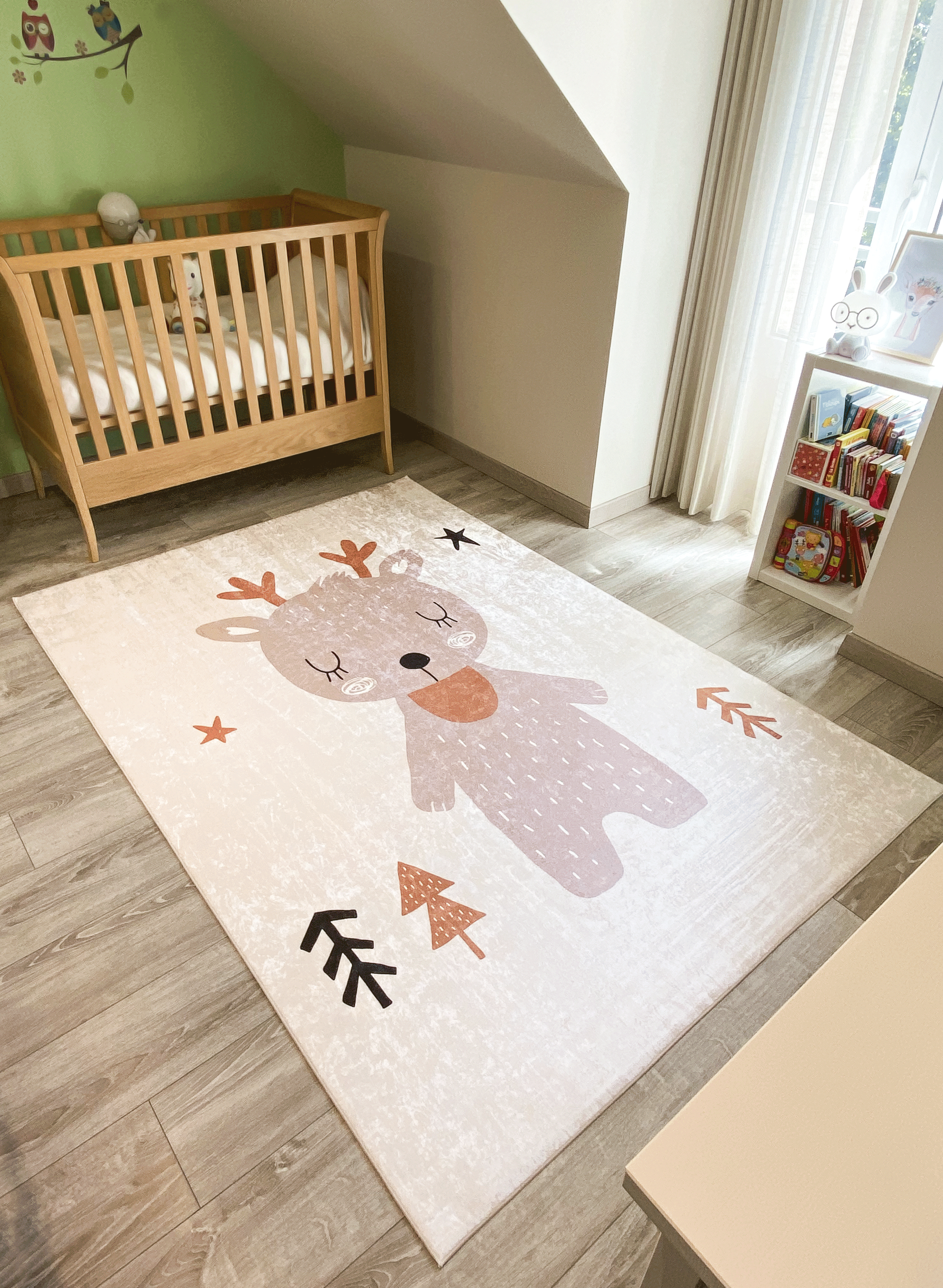 Tapis enfant motifs rennes Nazar rugs