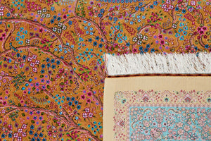 Tapis fait main classique en viscose et bambou Nazar rugs