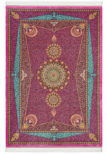 Tapis fait main rose Nazar rugs