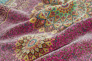 Tapis fait main rose Nazar rugs