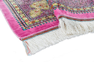 Tapis fait main rose Nazar rugs