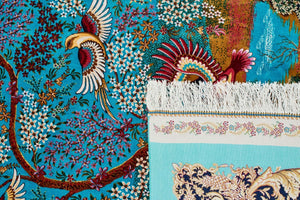 Tapis fait main turquoise Nazar rugs