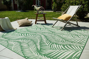 Tapis feuille de palmier vert Nazar rugs