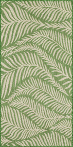 Tapis feuille de palmier vert Nazar rugs