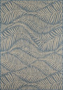 Tapis feuilles de palmier bleu Nazar rugs