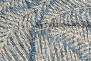 Tapis feuilles de palmier bleu Nazar rugs