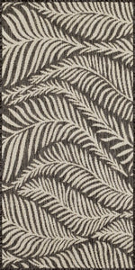 Tapis feuilles de palmier noir Nazar rugs