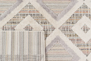 Tapis géométrique à relief gris Nazar rugs